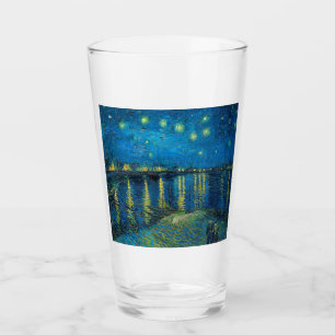 Vincent Van Gogh Sternennacht über der Rhone Glas