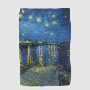 Vincent van Gogh - Sternennacht über der Rhone Golfhandtuch