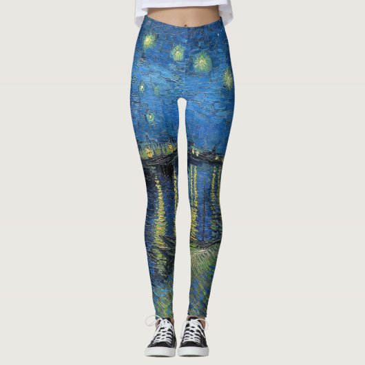 Vincent van Gogh - Sternennacht über der Rhone Leggings (Vorderseite)