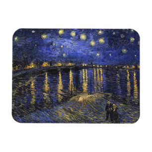 Vincent Van Gogh Sternennacht über der Rhone Magnet
