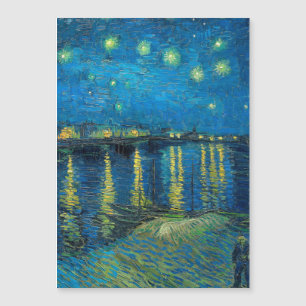 Vincent Van Gogh Sternennacht über der Rhone Magnetkarte