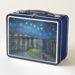 Vincent van Gogh - Sternennacht über der Rhone Metall Brotdose