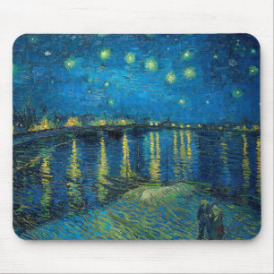 Vincent Van Gogh Sternennacht über der Rhone Mousepad