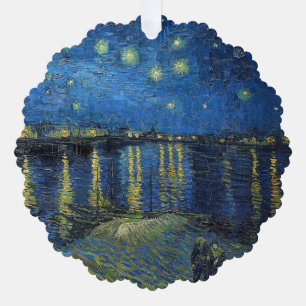 Vincent van Gogh - Sternennacht über der Rhone Ornament Karte