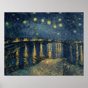 Vincent van Gogh Sternennacht über der Rhone Poster