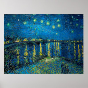Vincent Van Gogh Sternennacht über der Rhone Poster