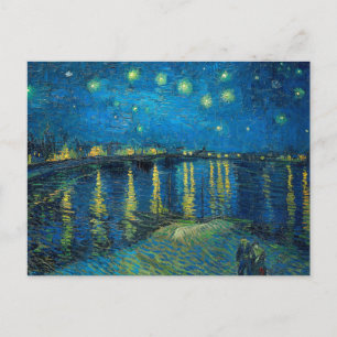 Vincent Van Gogh Sternennacht über der Rhone Postkarte