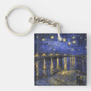 Vincent Van Gogh Sternennacht über der Rhone Schlüsselanhänger