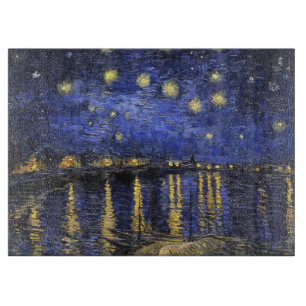 Vincent Van Gogh Sternennacht über der Rhone Schneidebrett