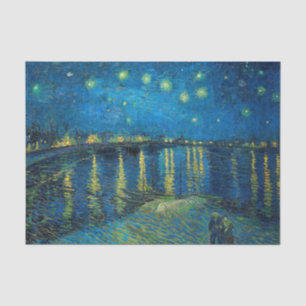 Vincent Van Gogh Sternennacht über der Rhone Seidenpapier