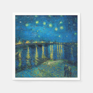 Vincent Van Gogh Sternennacht über der Rhone Serviette