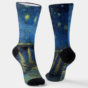 Vincent van Gogh - Sternennacht über der Rhone Socken