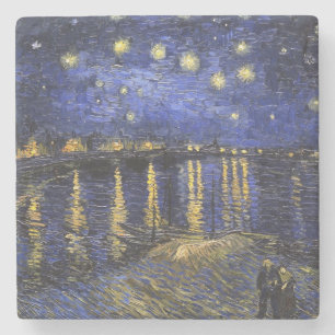 Vincent Van Gogh Sternennacht über der Rhone Steinuntersetzer