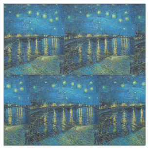 Vincent Van Gogh Sternennacht über der Rhone Stoff