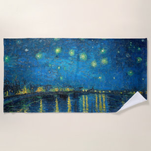 Vincent Van Gogh Sternennacht über der Rhone Strandtuch