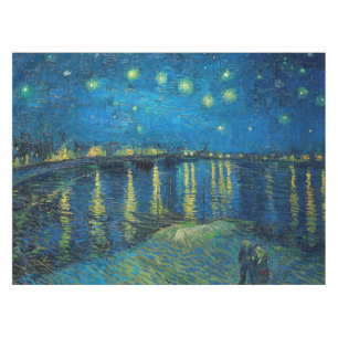 Vincent Van Gogh Sternennacht über der Rhone Tischdecke