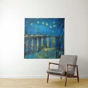 Vincent Van Gogh Sternennacht über der Rhone Wandteppich