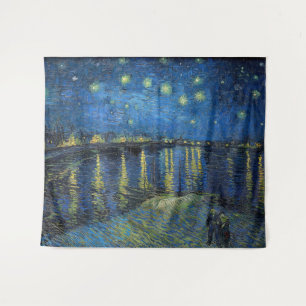 Vincent van Gogh - Sternennacht über der Rhone Wandteppich