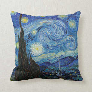 Vincent Van Gogh Sternennacht Vintage-Fine-Art-Kun Kissen
