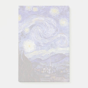 Vincent Van Gogh Sternennacht Vintage-Fine-Art-Kun Post-it Klebezettel