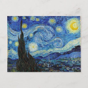 Vincent Van Gogh Sternennacht Vintage-Fine-Art-Kun Postkarte