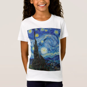 Vincent Van Gogh Sternennacht Vintage-Fine-Art-Kun T-Shirt