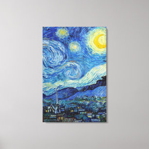 Vincent Van Gogh Sternennacht Vintage-Fine-Art Leinwanddruck