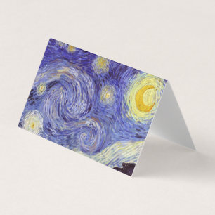 Vincent Van Gogh Sternennacht Vintage-Fine-Art Visitenkarten