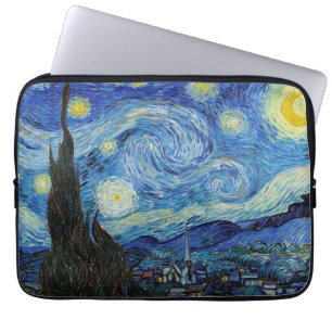 Vincent Van Gogh Sternennacht Vintage Kunst Laptopschutzhülle