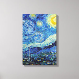 Vincent Van Gogh Sternennacht Vintage Kunst Leinwanddruck