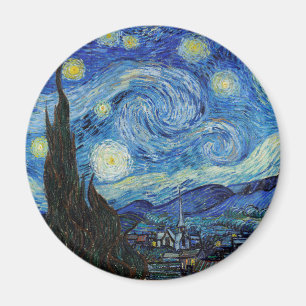 Vincent Van Gogh Sternennacht Vintage Kunst Magnet