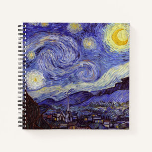 Vincent Van Gogh Sternennacht Vintage Kunst Notizbuch