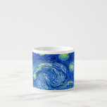 vincent van gogh sternte Nacht Espressotasse<br><div class="desc">Van Goghs berühmtes Gemälde "The Starry Night". In den 1880er Jahren, als er während seines bleibe am Asyl von Saint Remy bemalt wurde, stellte van Gogh die sanften Hügel und Zypressen dar, die er aus seinem Fenster sah. Digitale Verstärkung durch PixDezines. Copyright © 2008-2016 PixDezines.com™ und PixDezines™ auf zazzle.com. Alle...</div>