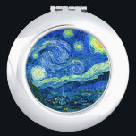 vincent van gogh sternte Nacht Taschenspiegel<br><div class="desc">Van Goghs berühmtes Gemälde "The Starry Night". In den 1880er Jahren, als er während seines bleibe am Asyl von Saint Remy bemalt wurde, stellte van Gogh die sanften Hügel und Zypressen dar, die er aus seinem Fenster sah. Digitale Verstärkung durch PixDezines. Copyright © 2008-2016 PixDezines.com™ und PixDezines™ auf zazzle.com. Alle...</div>