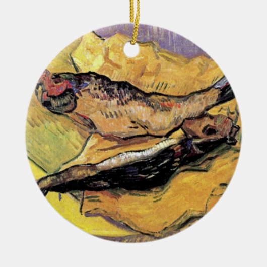 Vincent Van Gogh - Still Life Bloaters Fine Art Keramikornament (Vorne)