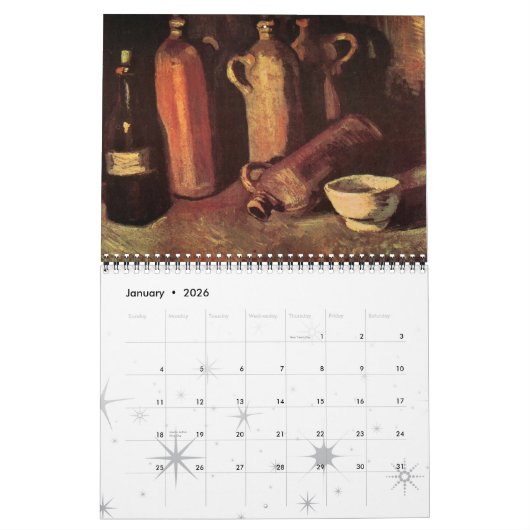 Vincent van Gogh Still Life Calendar Kalender (Jan 2026)