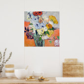 Vincent Van Gogh - Still Life - Japanische Vase Poster (Küche)