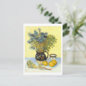 Vincent van Gogh Still Life mit Blume Postkarte (Stehend Vorderseite)