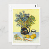 Vincent van Gogh Still Life mit Blume Postkarte (Vorne/Hinten)