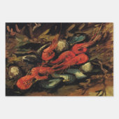Vincent van Gogh - Still Life Mussels und Shrimp Geschenkpapier Set (Vorderseite)