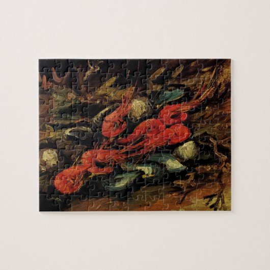 Vincent van Gogh - Still Life Mussels und Shrimp Puzzle (Horizontal)