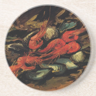 Vincent van Gogh - Still Life Mussels und Shrimp Untersetzer