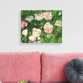 Vincent Van Gogh - Still Life Pink Roses Fine Art Leinwanddruck (Insitu (Wohnzimmer))