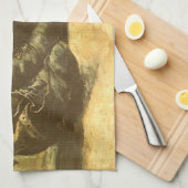 Vincent van Gogh - Still Life Three Pairs of Shoes Geschirrtuch (Viertel Falte)