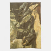 Vincent van Gogh - Still Life Three Pairs of Shoes Geschirrtuch (Vertikal)