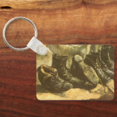 Vincent van Gogh - Still Life Three Pairs of Shoes Schlüsselanhänger (Rückseite)