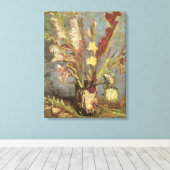 Vincent van Gogh - Still Life Vase mit Gladioli Leinwanddruck (Insitu (Holzboden))