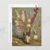 Vincent van Gogh - Still Life Vase mit Gladioli Postkarte (Vorne/Hinten)