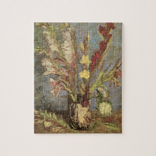 Vincent van Gogh - Still Life Vase mit Gladioli Puzzle (Vertikal)