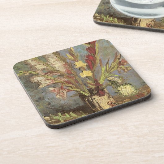 Vincent van Gogh - Still Life Vase mit Gladioli Untersetzer (Linke Seite)